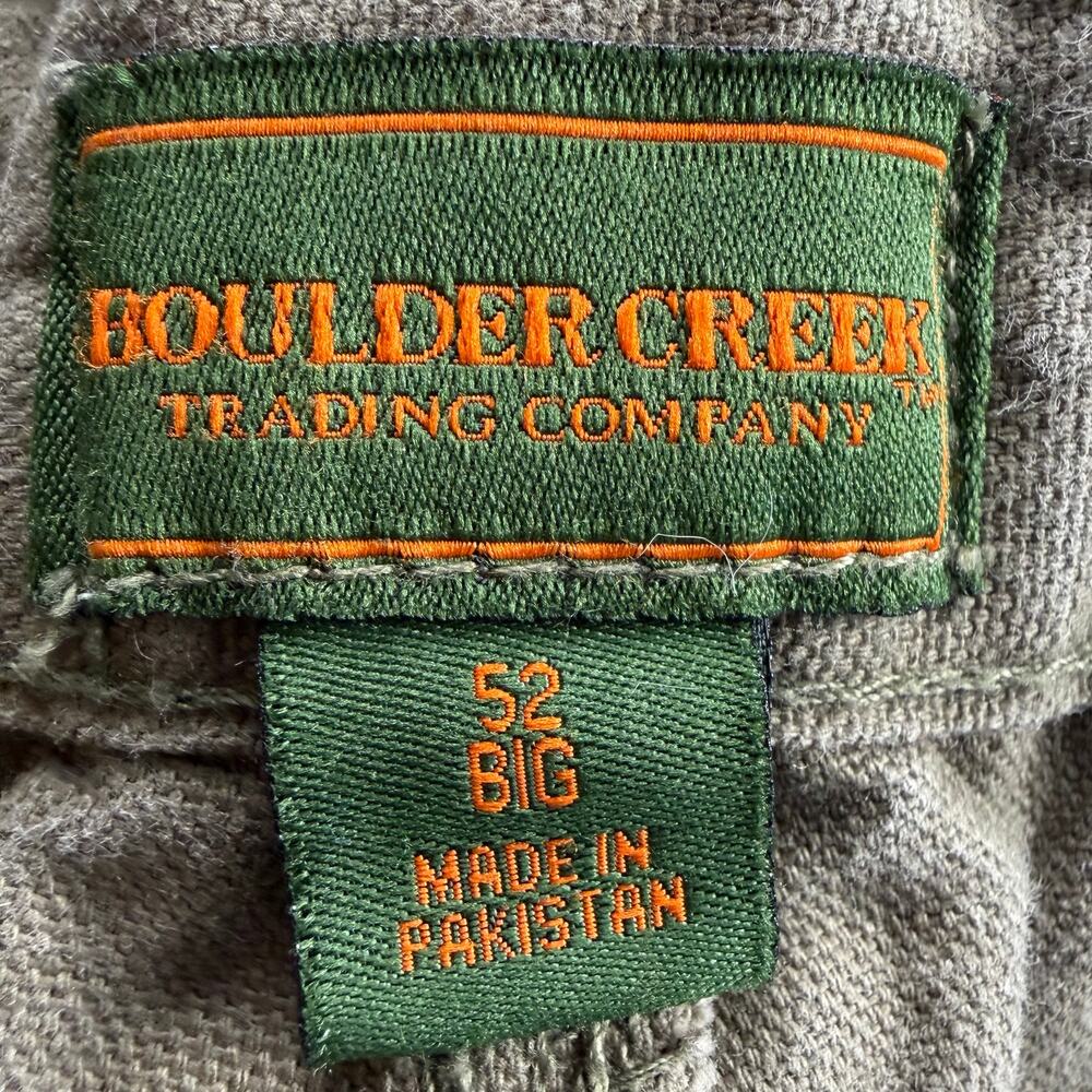 Boulder Creek Cargo shorts men’s 52 Big olive green cargo pockets - Picture 6 of 7
